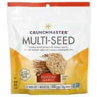 Crunchmaster, Multi-Seed Cracker, обжаренный чеснок, 113 г (4 унции)
