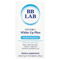 BB Lab, White Up Plus, отбеливающий эффект, 600 мг, 30 таблеток