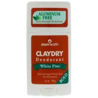 Zion Health, Clay Dry Deodorant, White Pine, Bold, 2.5 oz (70 g)