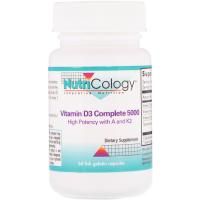 Nutricology, Vitamin D3 Complete 5000, 60 Fish Gelatin Capsules