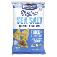Lundberg, Рисовые чипсы, с морской солью, 6 унций (170 г)