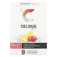 Celsius, Live Fit, клюква и лимон, 14 пакетиков, по 5,54 г (0,2 унции)