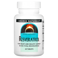 Source Naturals, Ресвератрол, 60 таблеток