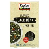 Explore Cuisine, Органические спагетти с черной фасолью, 227 г (8 унций)