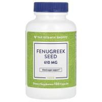 The Vitamin Shoppe, Семена пажитника, 610 мг, 100 капсул