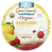 Torie & Howard, Органические, твердые конфеты Meyer, лимон и малина, 2 унц. (57 г)