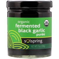 Dr. Mercola, Solspring, органическое ферментированное пюре из черного чеснока, 7 унций (198 г)