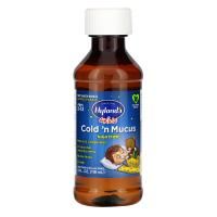 Hyland's Naturals, 4 Kids, Cold 'n Mucus Nighttime, Ages 2-12, 4 fl oz (118 ml)