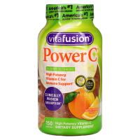 VitaFusion, Power C, поддержка иммунной системы, натуральный вкус апельсина, 150 жевательных таблеток