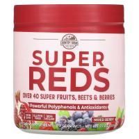 Country Farms, Super Reds, насыщающие энергией суперпродукты с полифенолами, со вкусом ягод, 7,1 унц. (200 г)
