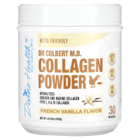 Divine Health, Компанией Dr. Coliber MD коллаген в порошке, со вкусом французской ванили, 630 г (22,22 унции)