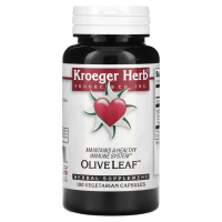 Kroeger Herb Co, Оливковые листья, 100 вегетарианских капсул