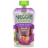 Sprout Organic, Veggie Power, Purple Carrot with Strawberry, Grape & Sweet Potato, 4 oz (113 g)