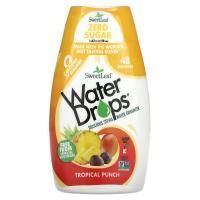 Sweetleaf, WaterDrops - Восхитительный улучшитель воды из стевии Тропический пунш 1,62 жидких унции