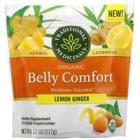 Traditional Medicinals, Organic Belly Comfort, лимон и имбирь, 30 леденцов в индивидуальной упаковке