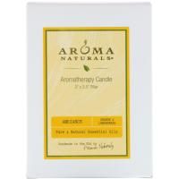 Aroma Naturals, Aromatherapy Candle, Ambiance, Orange & Lemongrass, 3" x 3.5" Pillar