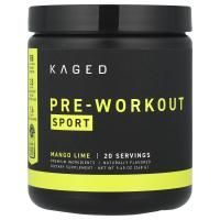 Kaged Muscle, PRE-KAGED Sport, формула для повышения эффективности перед тренировкой, манго и лайм, 266 г (9,38 унции)