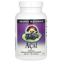 Source Naturals, Экстракт ягод асаи, 500 мг, 120 капсул