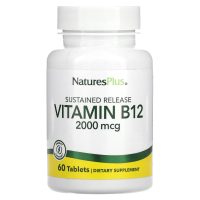 Nature's Plus, Витамин B-12, 2000 мкг, 60 таблеток