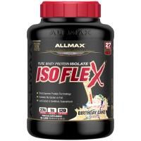 ALLMAX Nutrition, Isoflex, 100%-ный ультрачистый изолят сывороточного белка (фильтрация ИСБ частицами, заряженными ионами), торт ко дню рождения, 5 фунтов (2.27 кг)