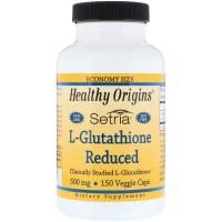 Healthy Origins, Setria, со сниженным L-глутатионом, 500 мг, 150 вегетарианских капсул