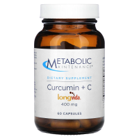 Metabolic Maintenance, Куркумин + С, 400 мг, 60 капсул