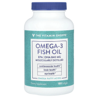 The Vitamin Shoppe, Рыбий жир с омега-3, ЭПК и ДГК 840 мг, 180 мягких таблеток