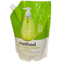 Method, Гель для мытья рук в экономичной упаковке, Зеленый чай и алоэ, 34 жидких унции (1 л)