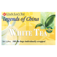 Uncle Lee's Tea, Легенды Китая, белый чай, 100 пакетиков, 5,29 унции (150 г)