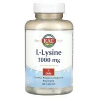 KAL, L-Lysine, 1,000 mg, 100 Tablets