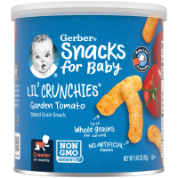 Gerber, Lil' Crunchies, для малышей, умеющих ползать (от 8 месяцев), со вкусом томатов, 42 г (1,48 унции)