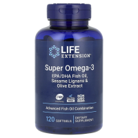 Омега-3 Life Extension Super Omega-3 EPA/DHA Fish Oil, 120 желатиновых капсул