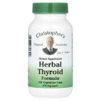 Christopher's Original Formulas, Herbal Thyroid Formula, 475 mg, 100 Vegetarian Caps