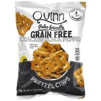 Quinn Popcorn, Крендель с чипсами, без зерен, черный перец, 156 г (5,5 унции)