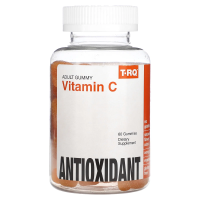 T-RQ, Жевательные мармеладки для взрослых, витамин C, антиоксидант, апельсин, 60 жевательных таблеток