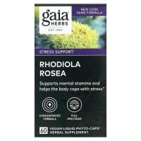 Gaia Herbs, Родиола розовая, 60 вегетарианских фитокапсул с жидким содержимым