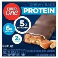 Fiber One, Protein Chewy Bars, батончики с карамелью, 5 батончиков, 33 г (1,17 унции)