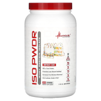Metabolic Nutrition, ISOpwdr, изолят сывороточного протеина, праздничный торт, 690 г (1,52 фунта)