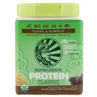 Sunwarrior, Classic Protein, Organic Plant-Based, Chocolate, 13.2 oz (375 g)