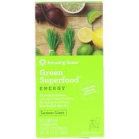 Amazing Grass, Зеленый суперпродукт, энергия, вкус лимона и лайма, 15 пакетиков в индивидуальной упаковке весом по 7 г (0.24 oz)