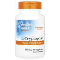 Doctor's Best, L-Tryptophan with TryptoPure, 500 mg, 90 Veggie Caps