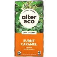 Alter Eco, Органический шоколадный батончик, темная соленая обжаренная карамель, 2,82 г (80 г)