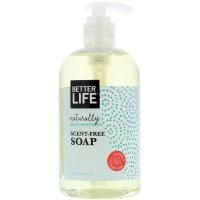 Better Life, Натуральное смягчающее кожу мыло, без запаха, 12 жидких унций (354 мл)