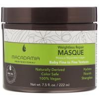 Macadamia Professional, Невесомая восстанавливающая маска, для тонких волос, 222 мл (7,5 жидк. унции)