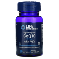 Life Extension, Супер убихинол - коэнзим Q10 с BioPQQ, 100 мг, 30 желатиновых капсул