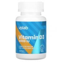 Vplab, витамин D3, 4000 МЕ, 120 мягких таблеток