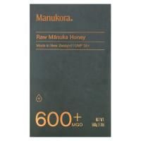 Manukora, 600+ MGO, необработанный мед манука, 500 г (1,1 фунта)