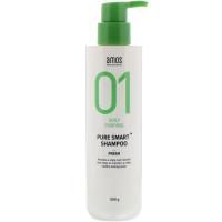 Amos, 01 Pure Smart, освежающий шампунь для чистой кожи головы, 500 г