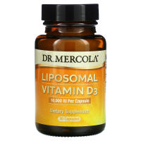 Dr. Mercola, Липосомальный витамин D3, 10000 МЕ, 30 капсул