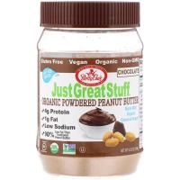 Betty Lou's, Just Great Stuff, порошковое органическое арахисовое масло, с шоколадом, 6,35 унций (180 г)